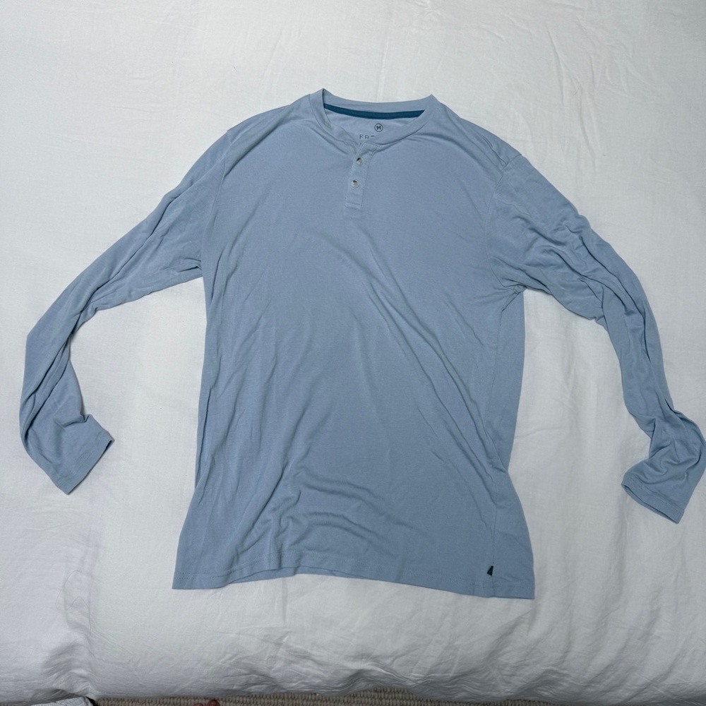 Free Fly Apparel Men's Sky Blue Long Sleeve Tee